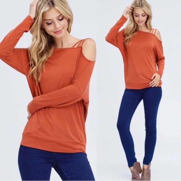 Rust strap shoulder top - Picture 3 of 6